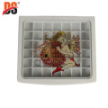 DS Custom Simple Modern Transparent Window White Jewelry Storage Box